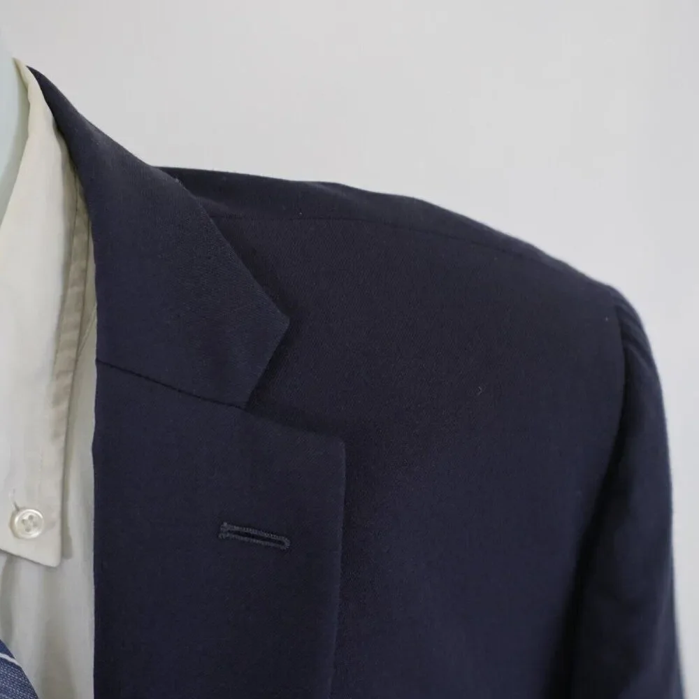 Joseph & Feiss Gold Classic Fit Blue Wool Blazer 46R 2 Button‎ Tagged 48R